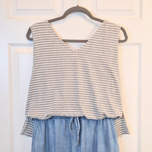 SKIES ARE BLUE Faux Two-Piece Sleeveless Romper NEW WITHOUT TAG Size Medium - Picture 2 of 10